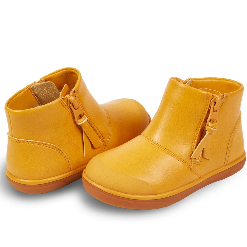 Livie & Luca Boys Rook Waterproof Rain Butterscotch Ankle Boots Size 13 NEW
